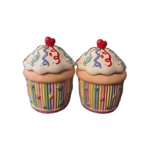 PartyLite Celebration Cupcake Votive Holder Pair #P7327 PREOWNED